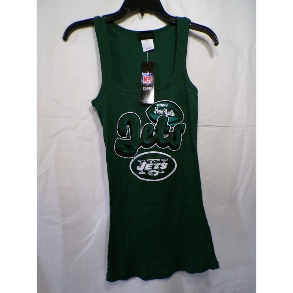 Team Apparel Women's Jets Green Tank Top Size M
